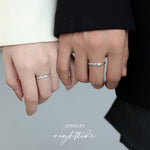 Load image into Gallery viewer, Nighttide Jewelry Zirconia Couple Ring Set JXZ1335
