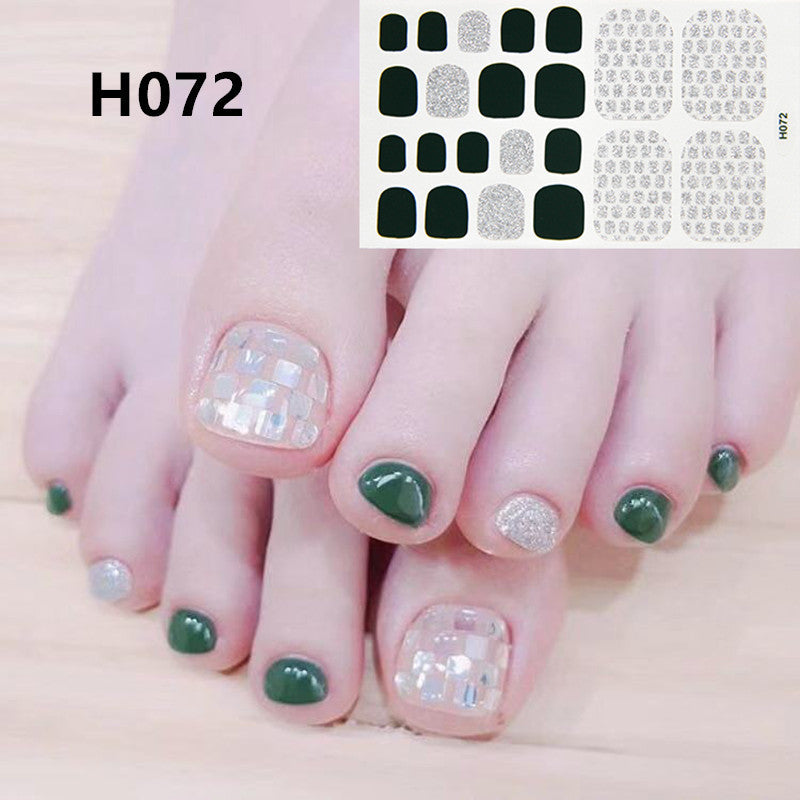 Removable Nail Metal Toe Nail Sticker Nail Sticker
