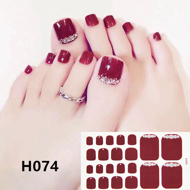 Removable Nail Metal Toe Nail Sticker Nail Sticker