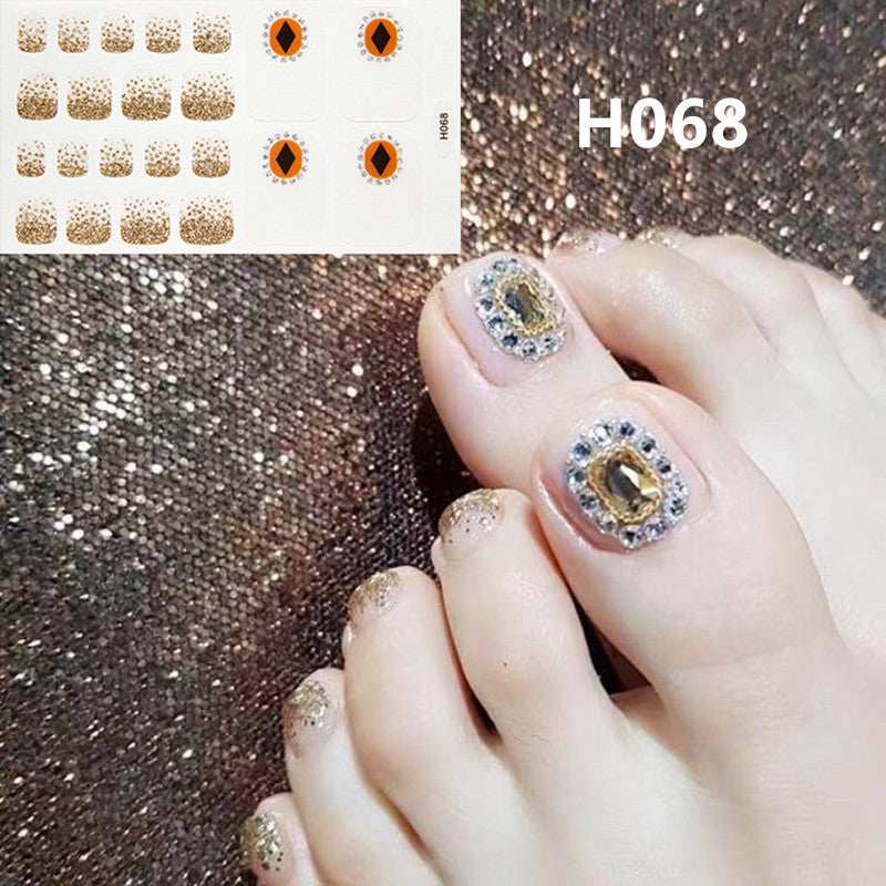 Removable Nail Metal Toe Nail Sticker Nail Sticker