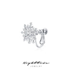 Load image into Gallery viewer, Nighttide Jewelry Snowflake-shaped Zirconia Earrings EXZ1078
