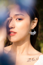 Load image into Gallery viewer, Nighttide Jewelry Preserved Fresh Flower Epoxy Resin Glue Earrings EXZ1230
