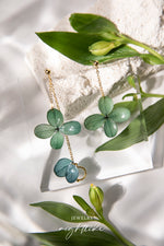 Load image into Gallery viewer, Nighttide Jewelry Preserved Fresh Flower Epoxy Resin Glue Earrings EXZ1231
