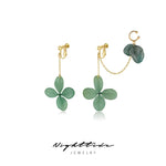 Load image into Gallery viewer, Nighttide Jewelry Preserved Fresh Flower Epoxy Resin Glue Earrings EXZ1231
