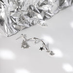 Load image into Gallery viewer, Nighttide Jewelry Silver Plated Earrings EXZ788
