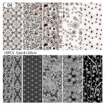 Load image into Gallery viewer, 10 Sheets Nail Transfer Foil Marble Nail Art Stickers Retro Pattern Nail Art Decals DIY Nails Accessories 4*100cm
