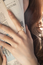 Load image into Gallery viewer, Nighttide Jewelry Windmill-shaped Zirconia Ring JXZ1196
