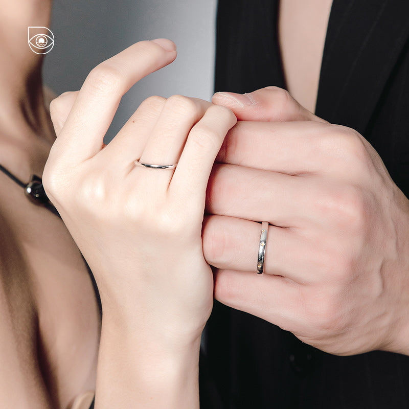 Nighttide Jewelry Zirconia Couple Ring Set JXZ1375