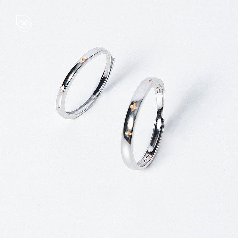 Nighttide Jewelry Zirconia Couple Ring Set JXZ1375