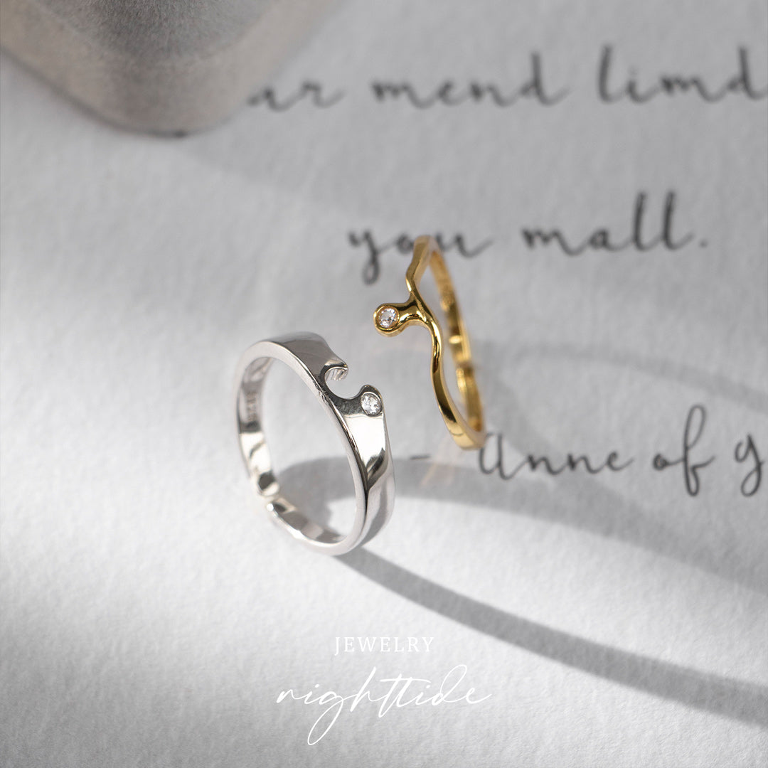 Nighttide Jewelry Zirconia Couple Ring Set JXZ822