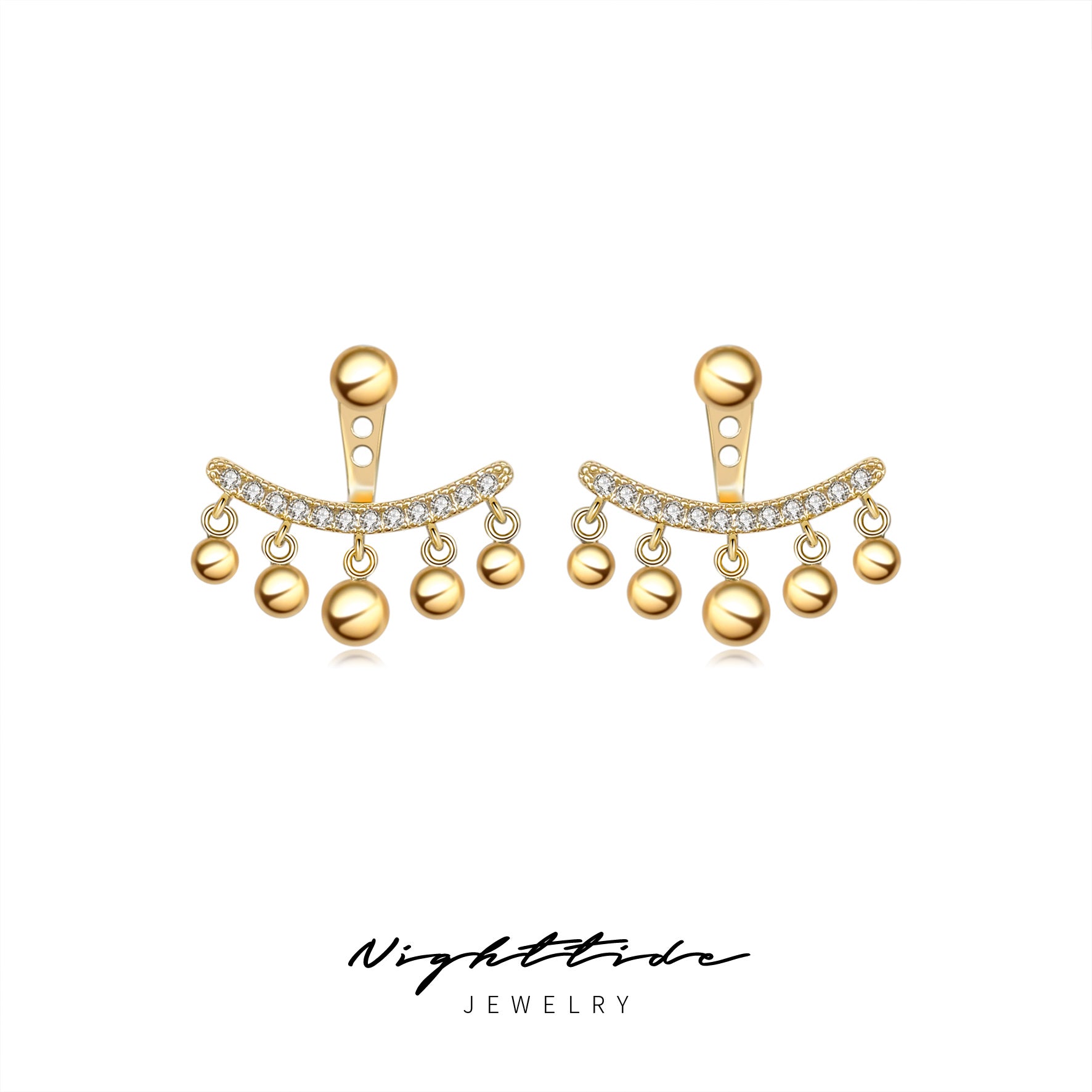 Nighttide Jewelry Zirconia Earrings EXZ1374