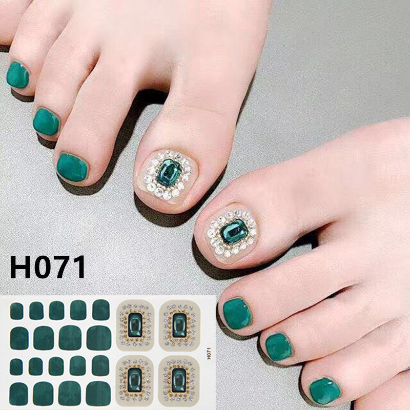 Removable Nail Metal Toe Nail Sticker Nail Sticker