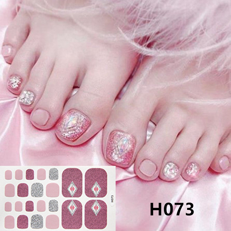 Removable Nail Metal Toe Nail Sticker Nail Sticker